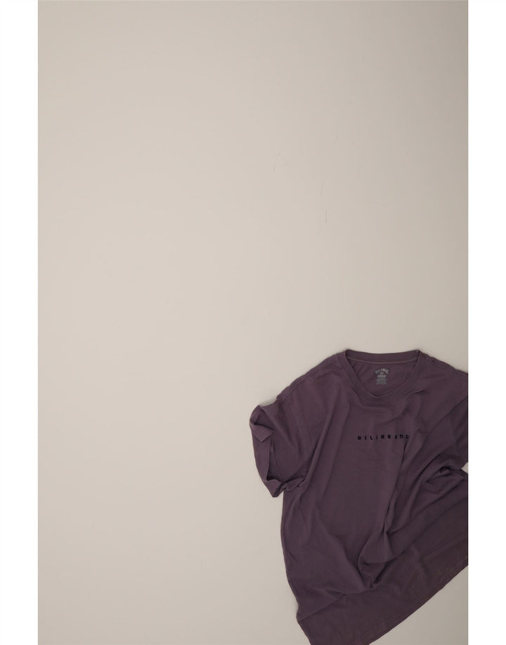 Billabong Mens Graphic T-Shirt Top XL Violet Coton