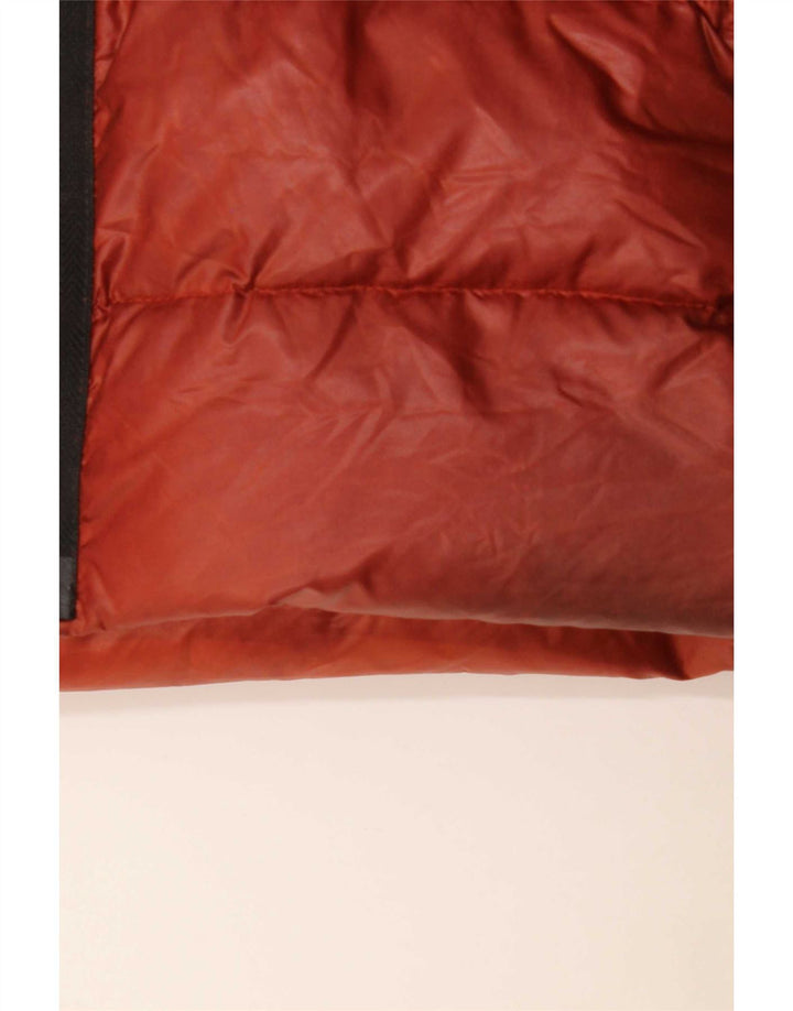 Fay Veste matelassée à capuche pour homme UK 44 2XL Rouge Colorblock Polyamide