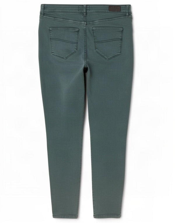 Fat Face Womens Skinny Jeans UK 12 Medium W30 L27 Green Cotton