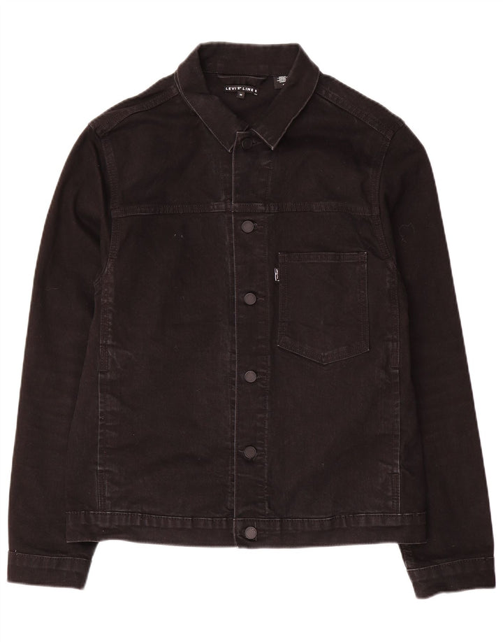 Levi's Line 8 Veste en Jean Homme Noir Moyen Coton Classique