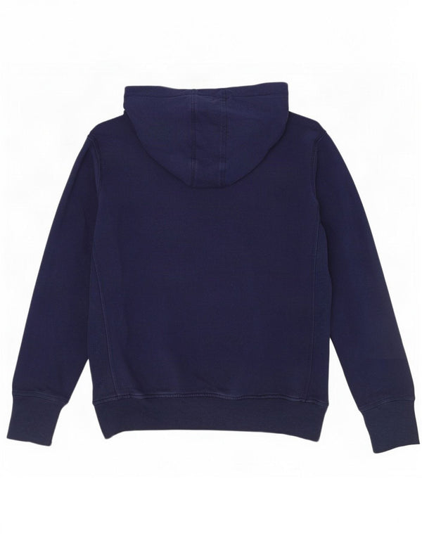 Elle Sport Pull à capuche graphique pour femme UK 14 Large Bleu marine Coton