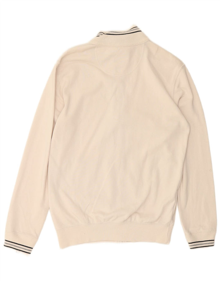 CHAMPION Veste de Survêtement Homme Petit Blanc Cassé Coton