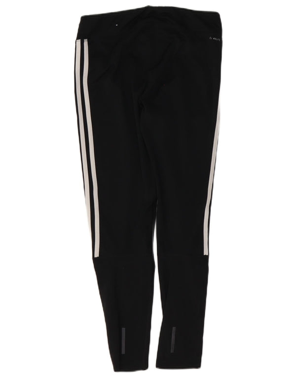 Adidas Legging court pour femme UK 12/14 Noir moyen Polyester Sports