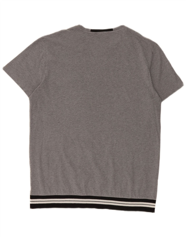 Paolo Pecora T-Shirt Homme Gris Moyen Colourblock