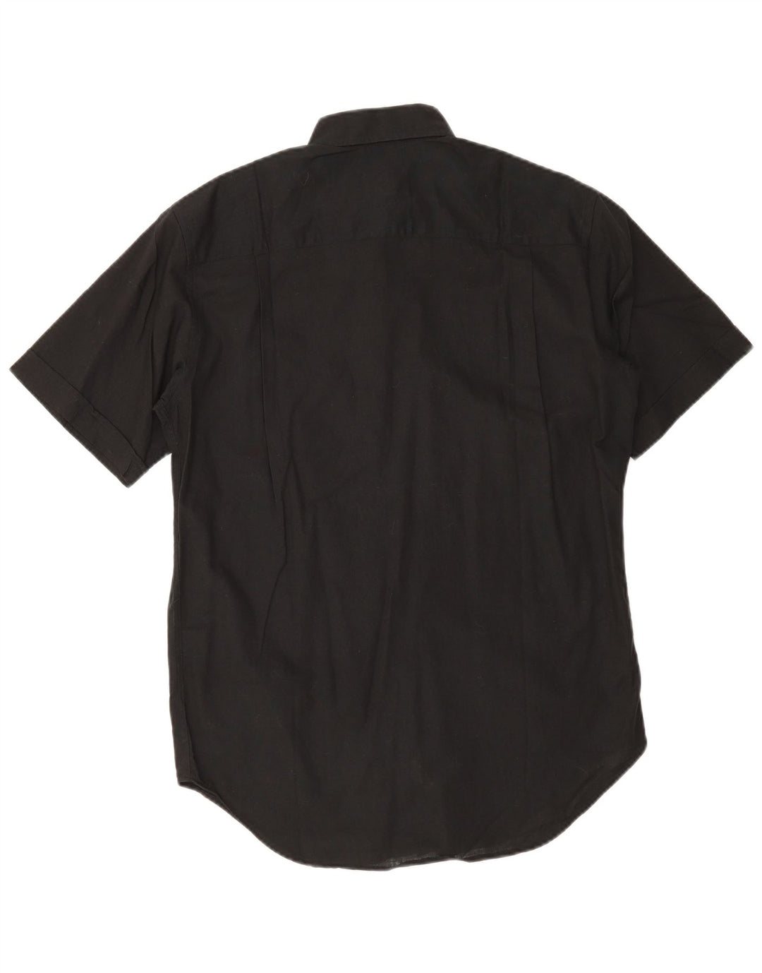 Trussardi Chemise à manches courtes pour homme Taille 40 151/2 Medium Noir