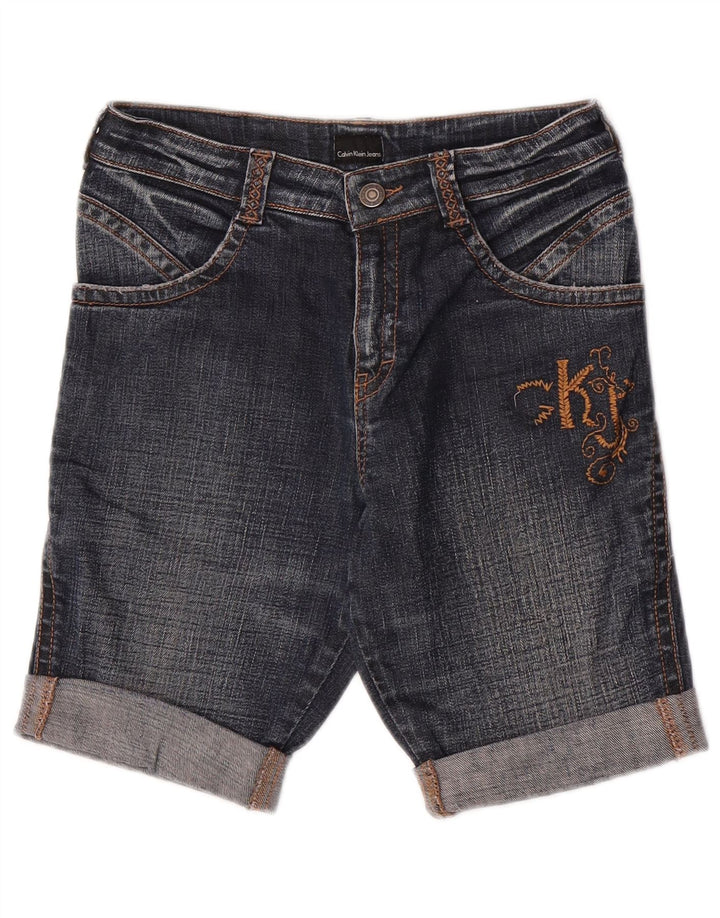 Calvin Klein Short en jean W26 pour femme Bleu marine Petit