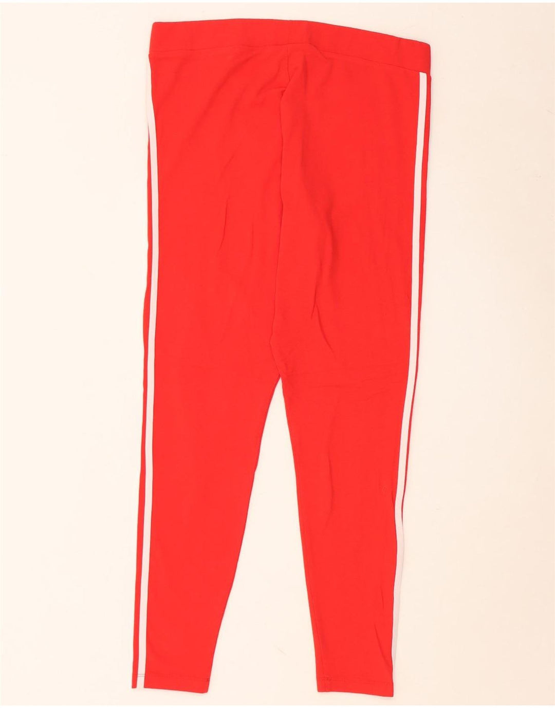 ADIDAS Leggings Femme UK 22 2XL Rouge Coton