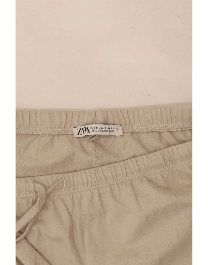 Zara Femme Jupe Maxi Petite W26 Coton Beige