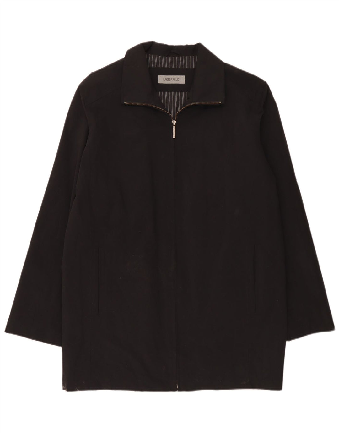 Karl Lagerfeld Pardessus Homme IT 48 Medium Noir Polyester