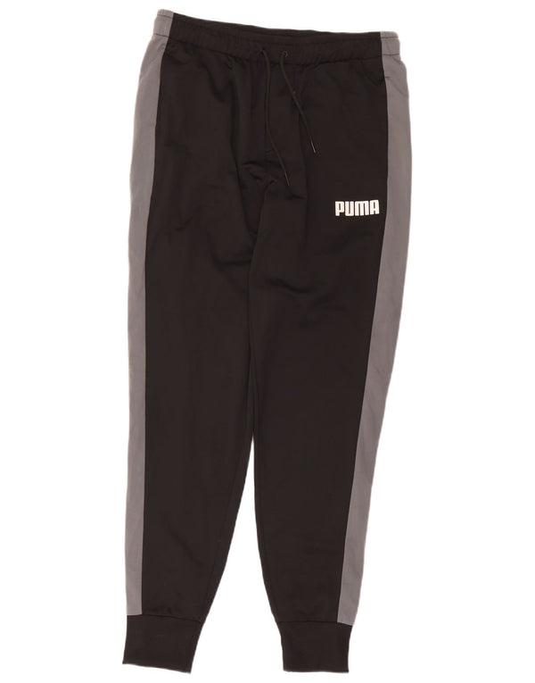 Puma Pantalon de survêtement pour femme Joggers UK 14 Medium Noir Colourblock