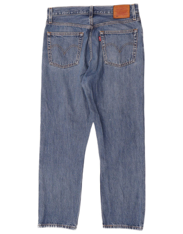 Levi's Jean 501 Crop Straight Femme W28 L26 Bleu Coton