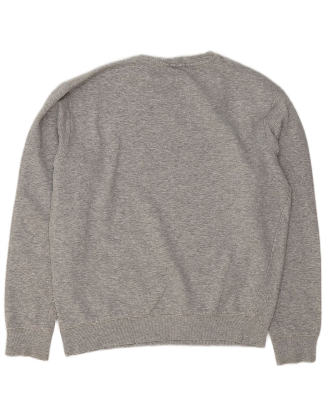 Fila Homme Graphic Sweatshirt Jumper Large Gris Moucheté Coton
