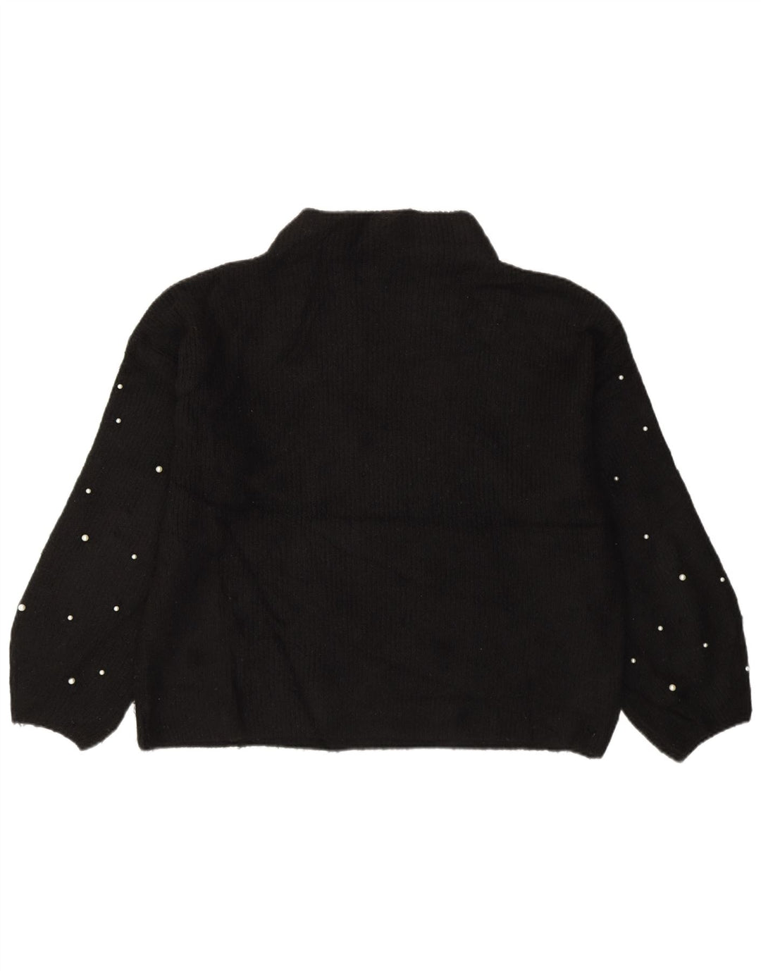 Marks & Spencer Pull col roulé pour femme UK 14 Large Acrylique Noir