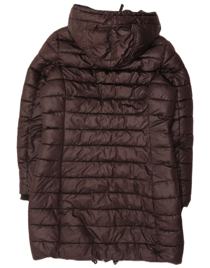 G-STAR Manteau rembourré à capuche pour femme UK 16 Large Noir Polyester