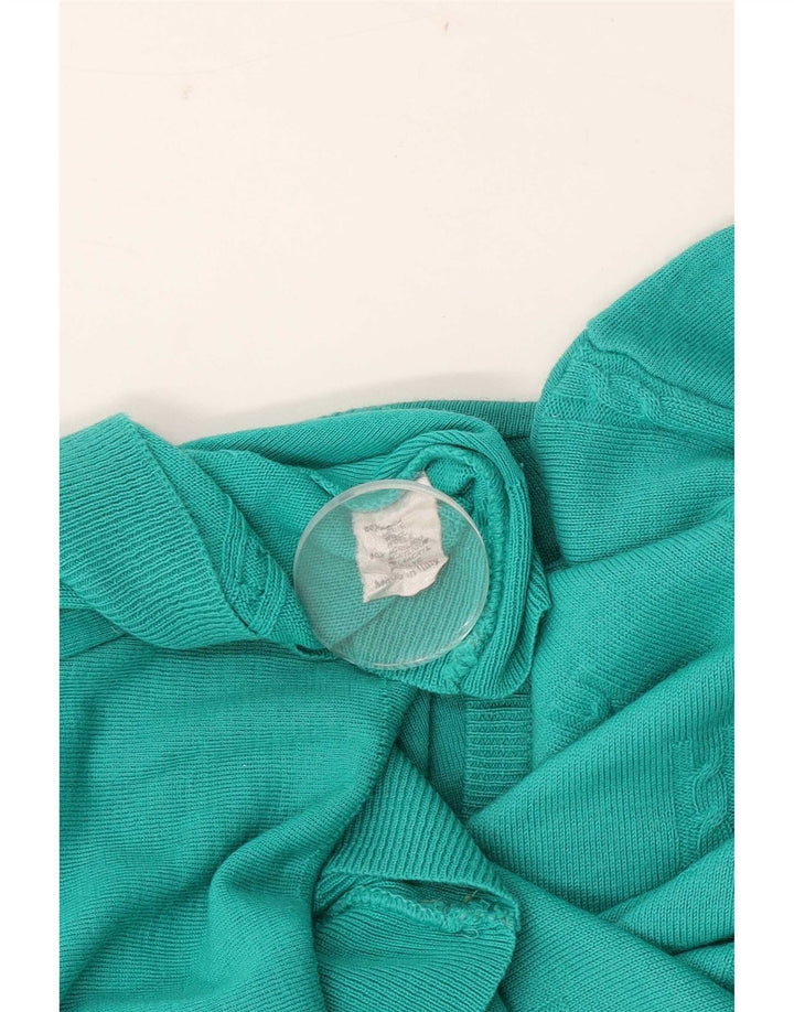 vintage Mens V-Col Jumper Pull Grande Laine Turquoise
