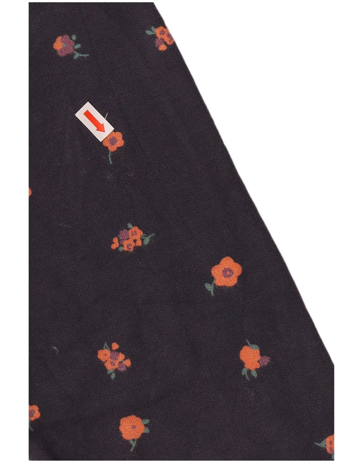 Jack Wills Pull à capuche graphique pour femme UK 12 Bleu marine moyen Coton