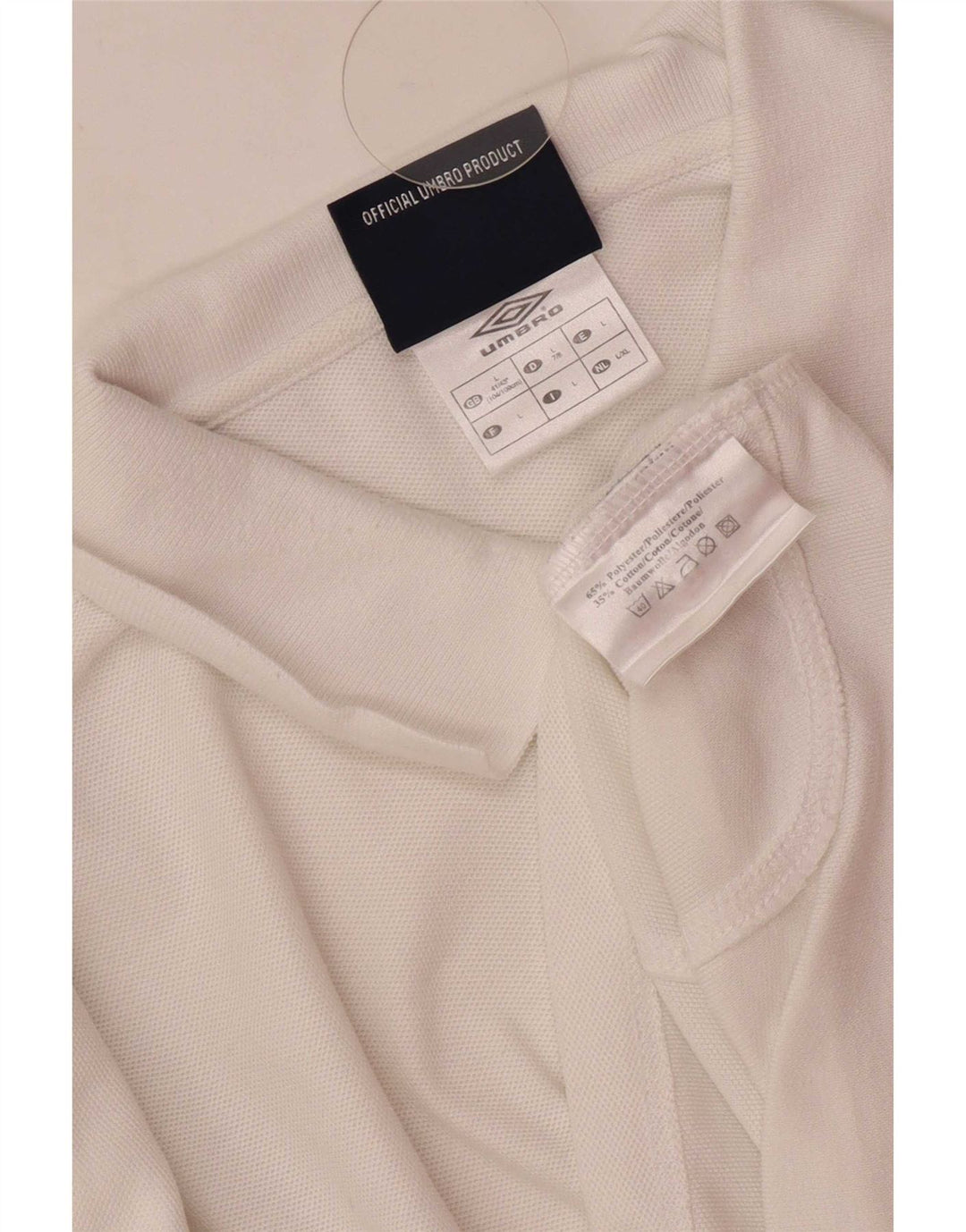 Umbro Polo Homme Large Blanc Polyester Sports