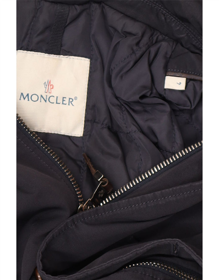 Moncler Veste matelassée pour homme Taille 4 XL Bleu Marine Polyester