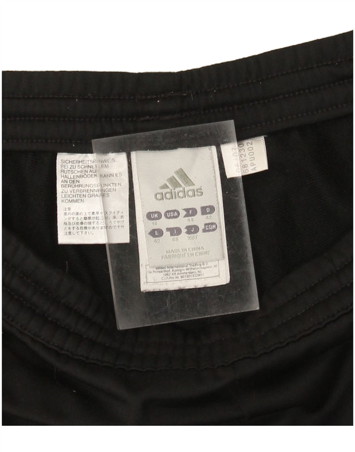 ADIDAS Pantalon de survêtement pour femme UK 16 Large Noir Polyester