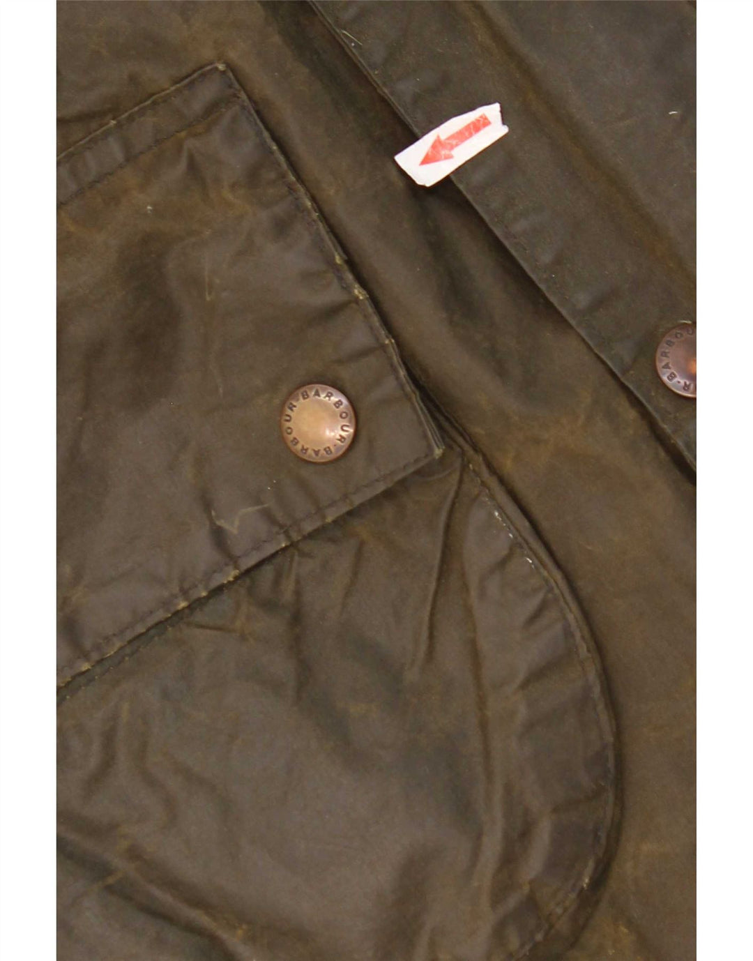 Barbour Mens Gamefair Veste en coton ciré Taille 38 Petit Kaki