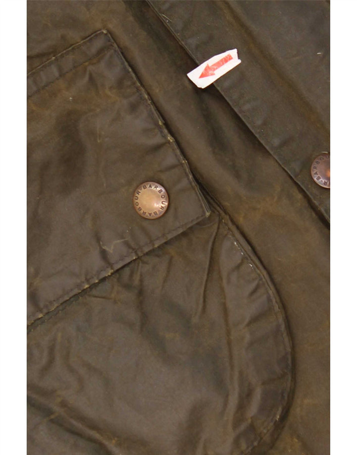 Barbour Mens Gamefair Veste en coton ciré Taille 38 Petit Kaki