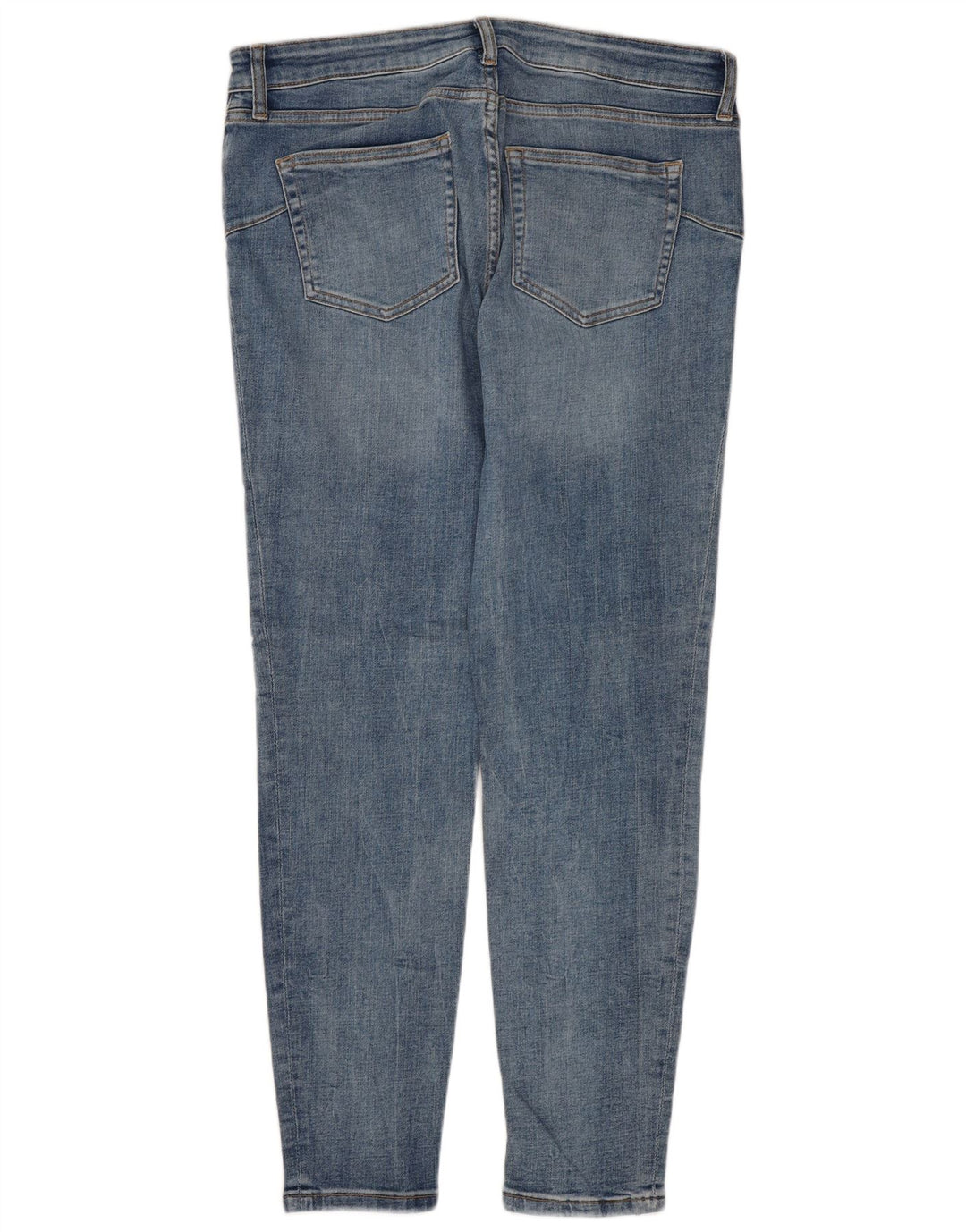 ZARA Jeans Slim Femme EU 42 Large W32 L28 Bleu