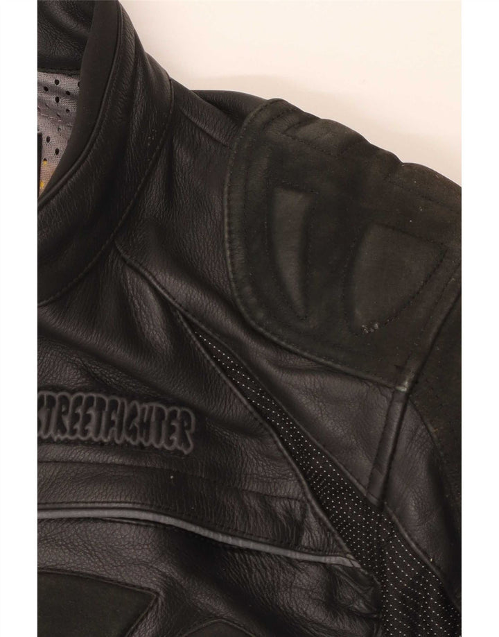 Streetfighter Veste de course en cuir pour homme IT 48 Noir moyen