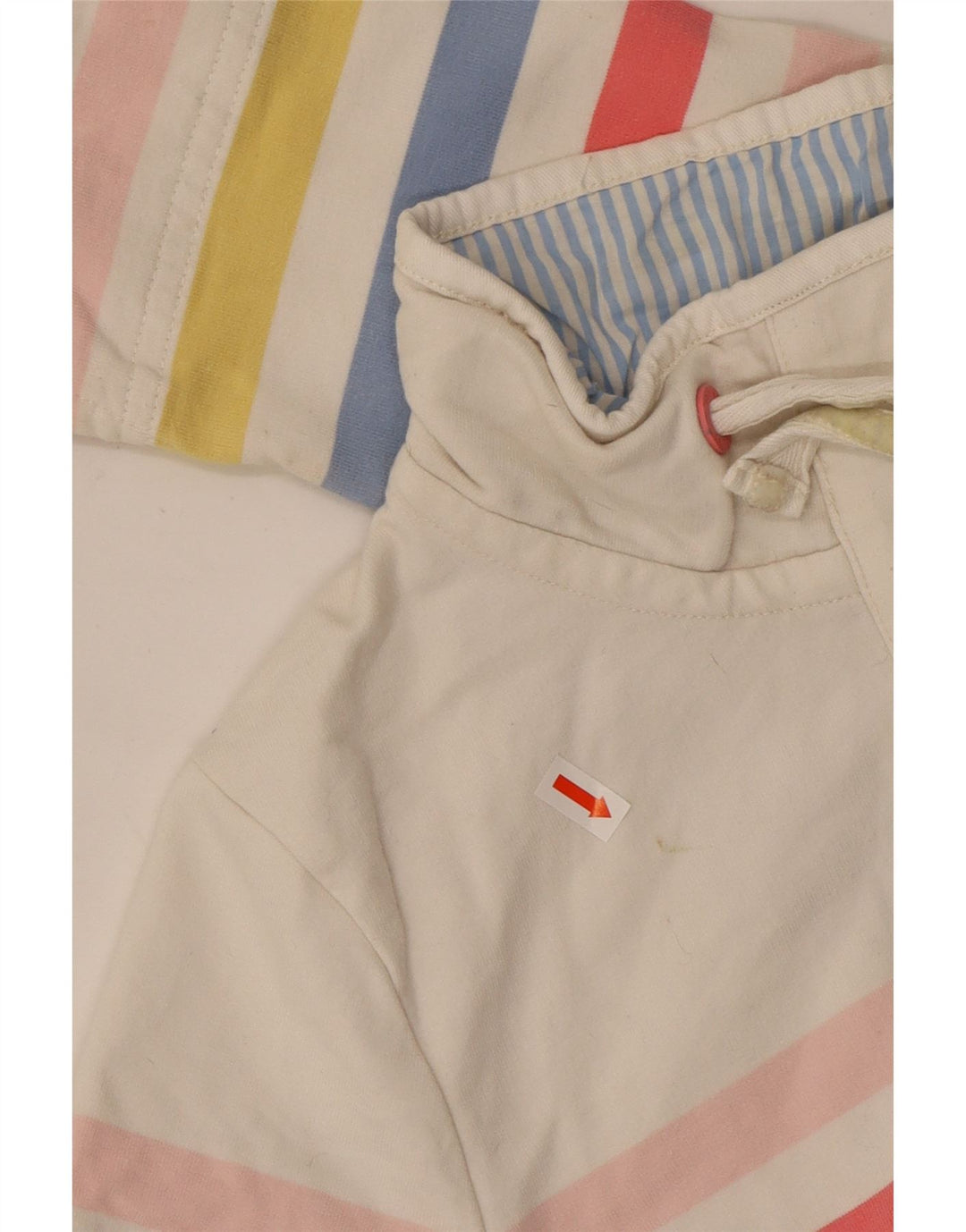 Joules Femme Sweatshirt Jumper UK 8 Small Multicolore Rayé Coton