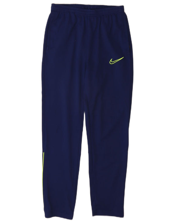 Nike Pantalon de survêtement Dri Fit pour garçon 13-14 ans XL Bleu marine Polyester