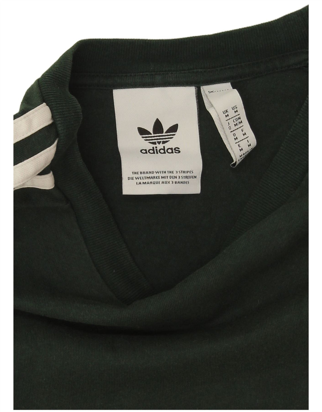 Adidas T-Shirt Homme Vert Moyen Coton