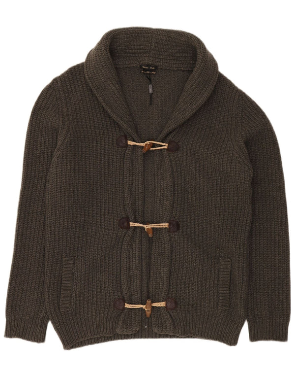 Massimo Dutti Cardigan Femme Pull UK 18 XL Laine Verte