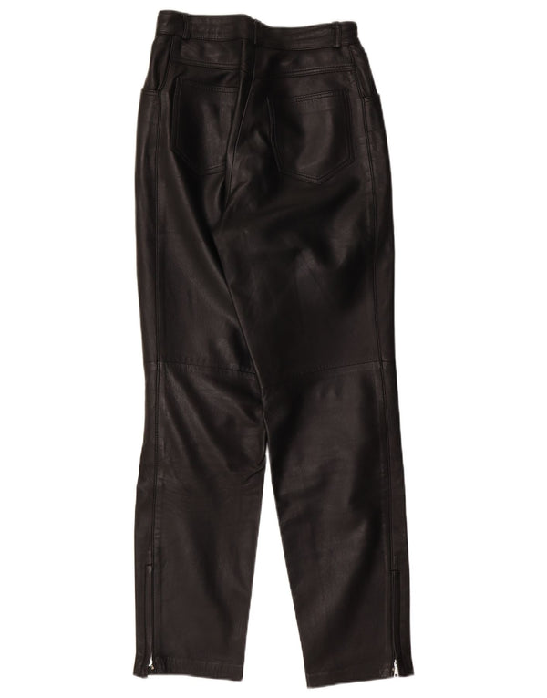 Pantalon droit moto femme vintage IT 38 XS W27 L30 Noir