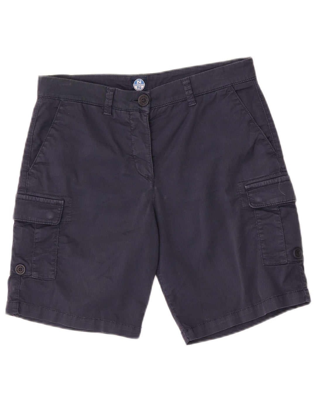 North Sails Short Cargo Femme EU 42 Medium W28 Bleu Marine Coton