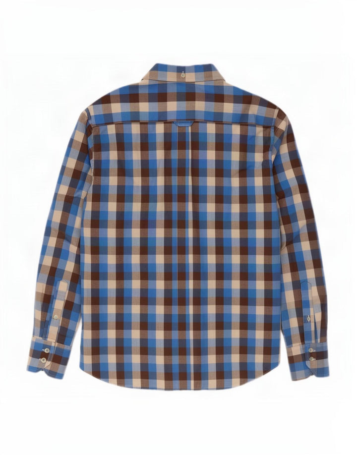 Ben Sherman Chemise Homme XL Bleu Vichy Coton