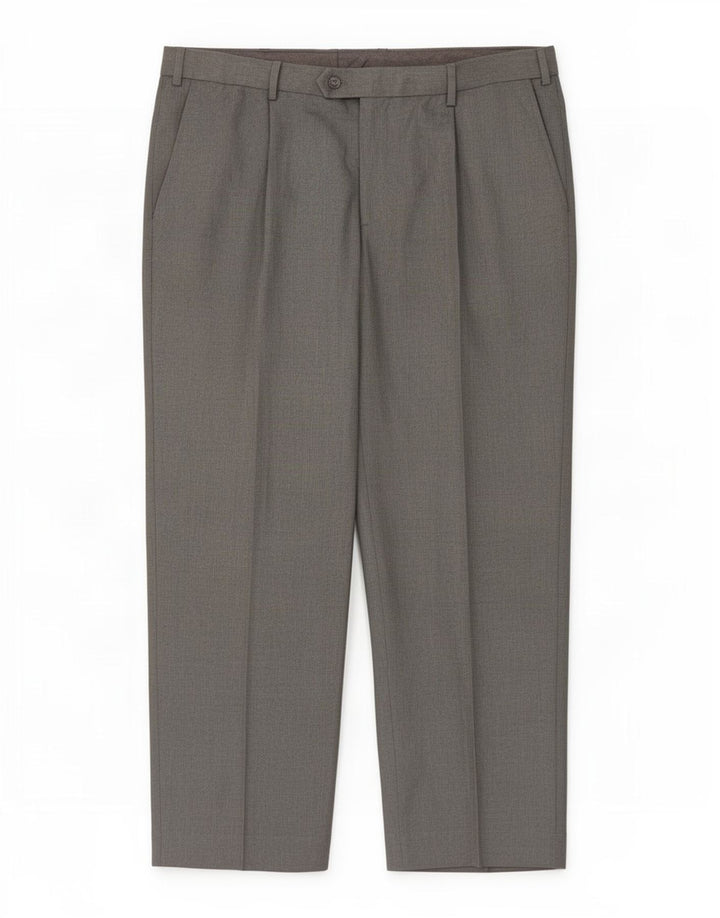 Marks & Spencer Pantalon de costume coupe classique pour homme W36 L29 Gris Polyester