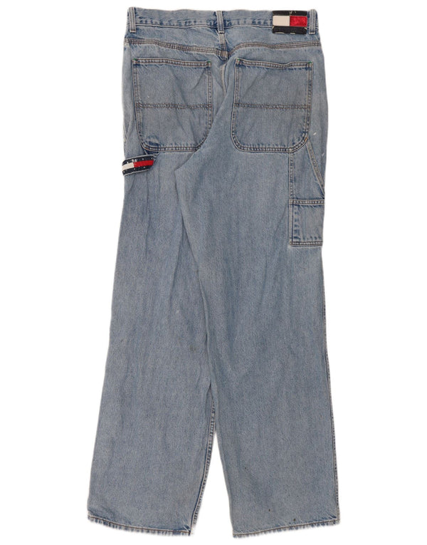 Tommy Hilfiger Jean Cargo Droit Homme W34 L34 Bleu Coton