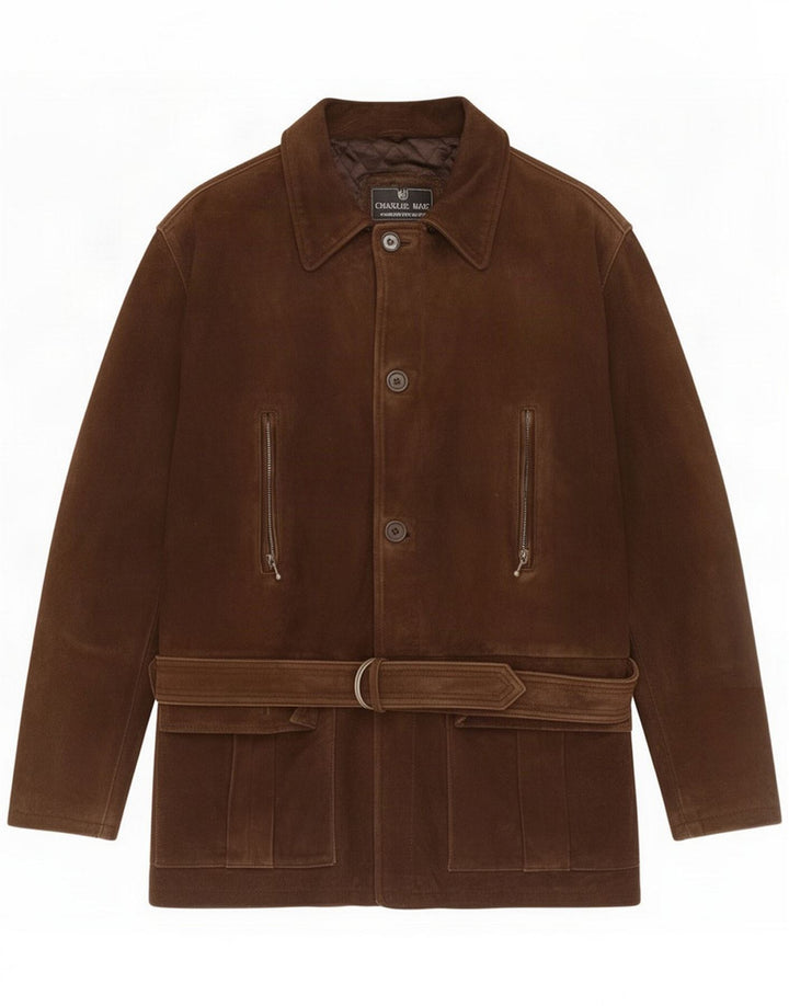 Vintage Veste en daim pour homme IT 48 Cuir marron moyen