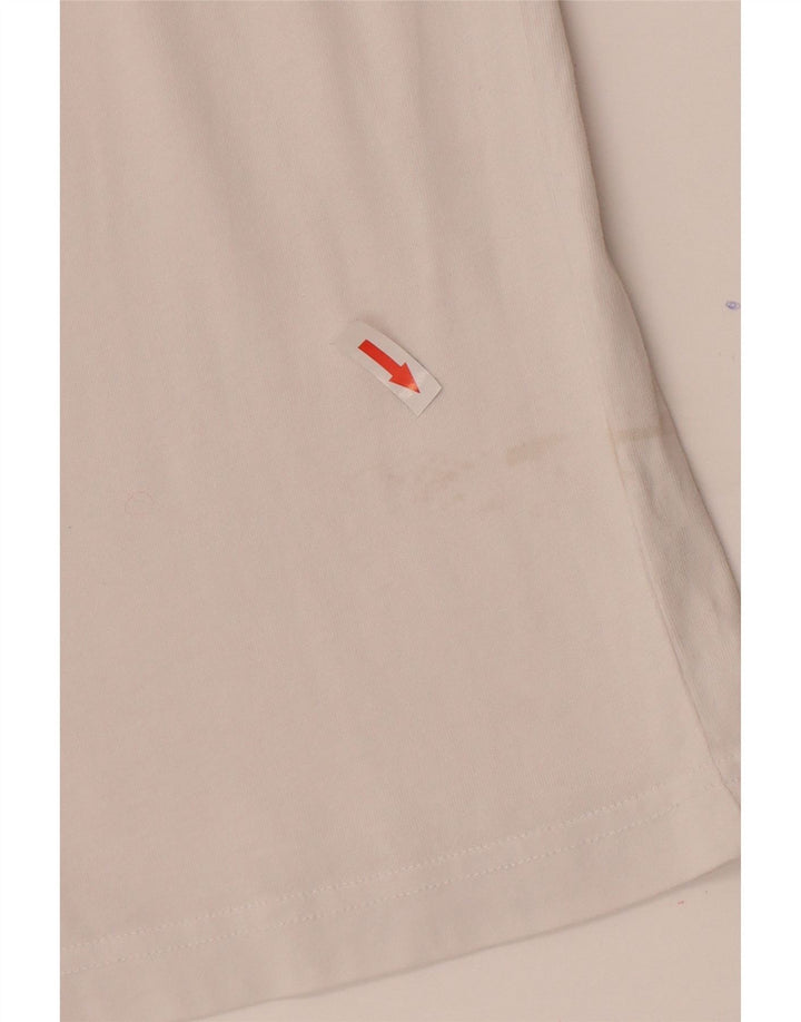 Calvin Klein T-Shirt Graphique Homme Blanc Moyen Coton