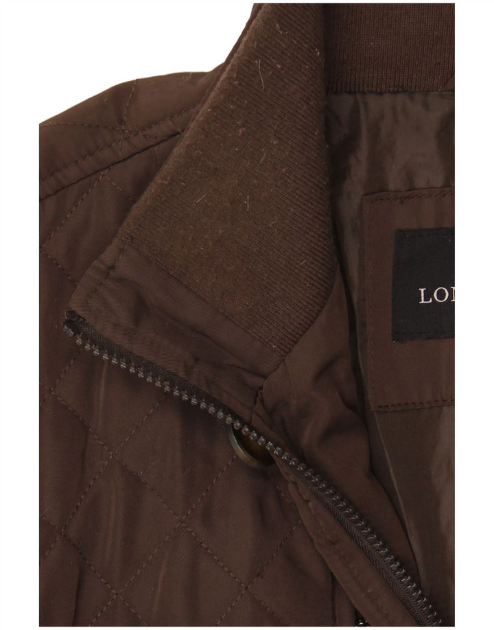 London Fog Veste matelassée pour homme UK 40 Large Marron Polyester