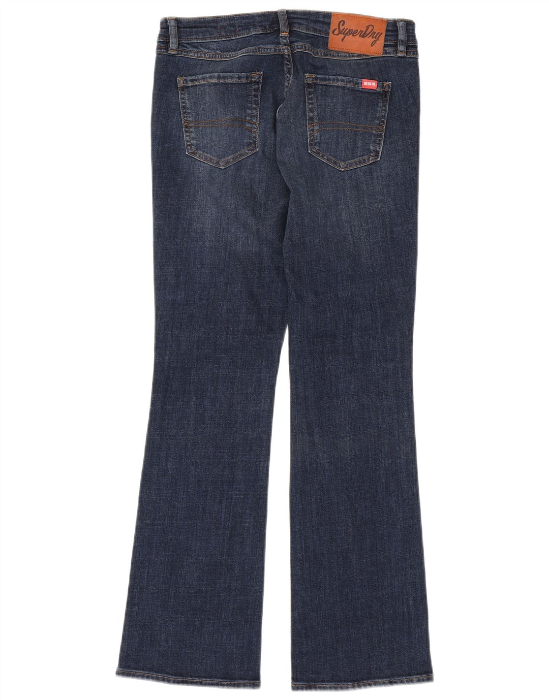 SUPERDRY Jean Bootcut Femme W28 L30 Bleu Coton
