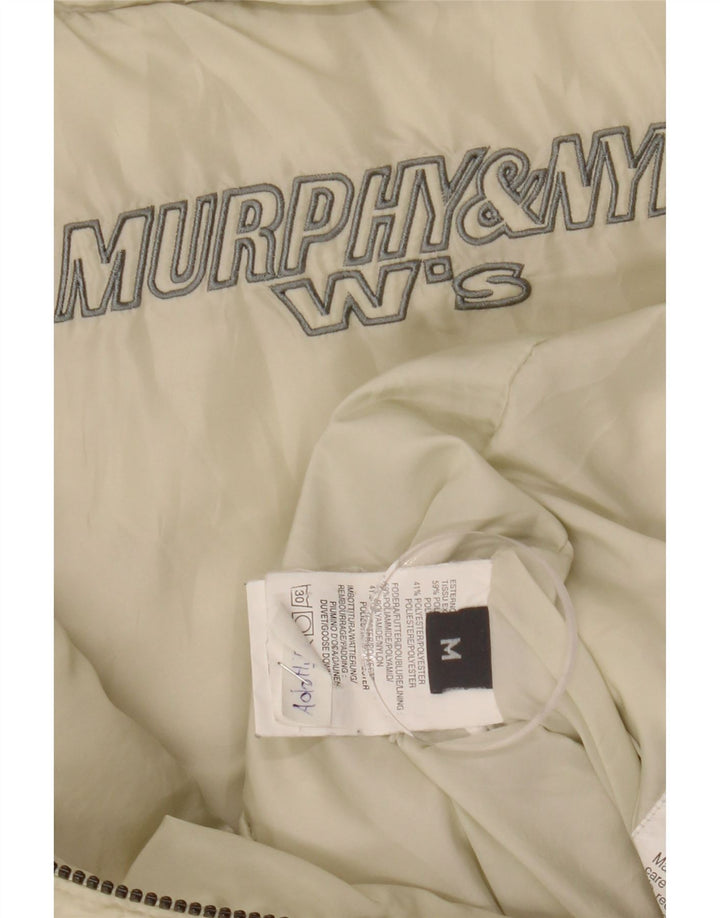MURPHY & NYE Gilet rembourré pour femme UK 44 Medium Off White Polyamide