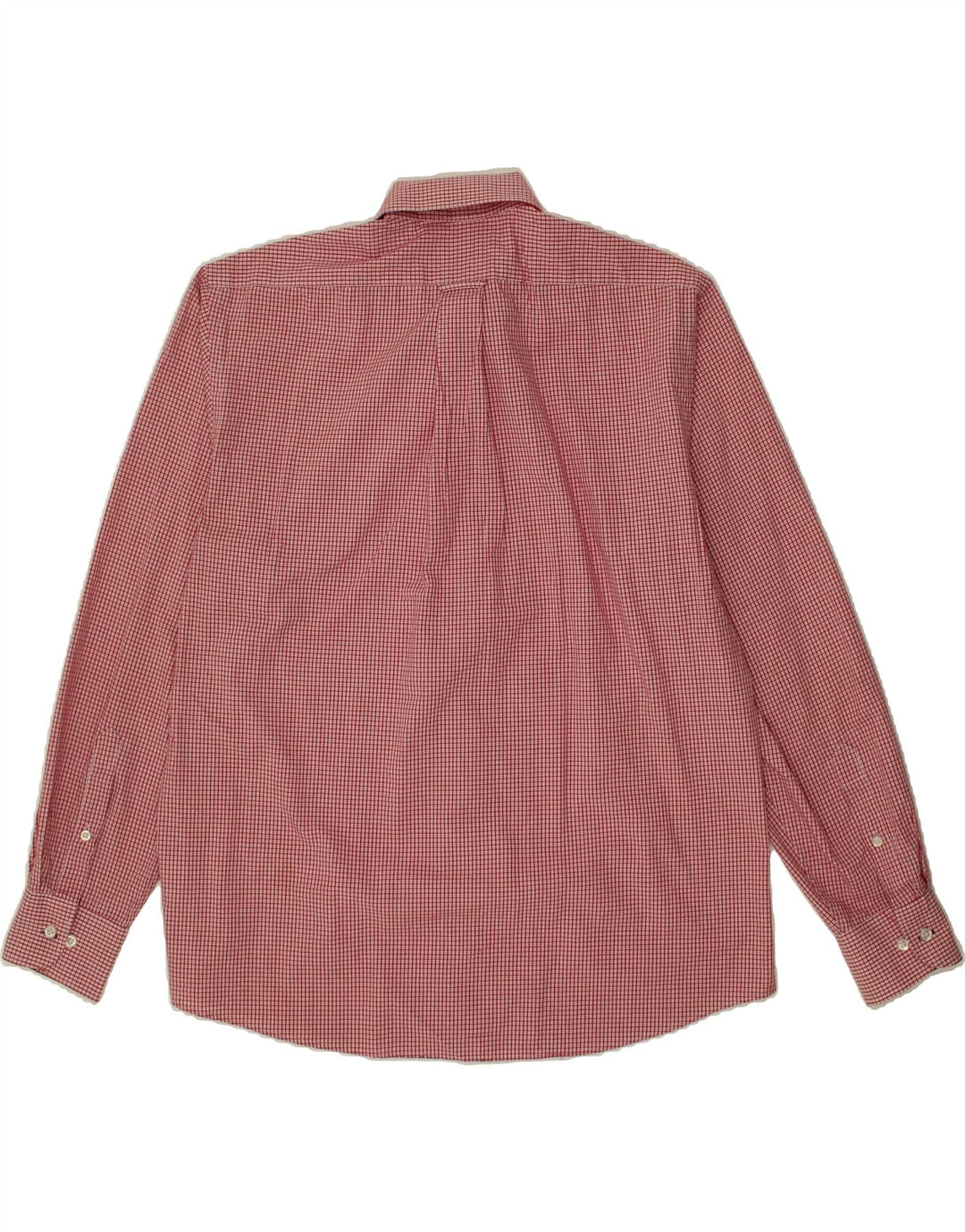 IZOD Mens Slim Fit Shirt  Size 16 1/2 Large Red Check Cotton Vintage Izod and Second-Hand Izod from Messina Hembry 