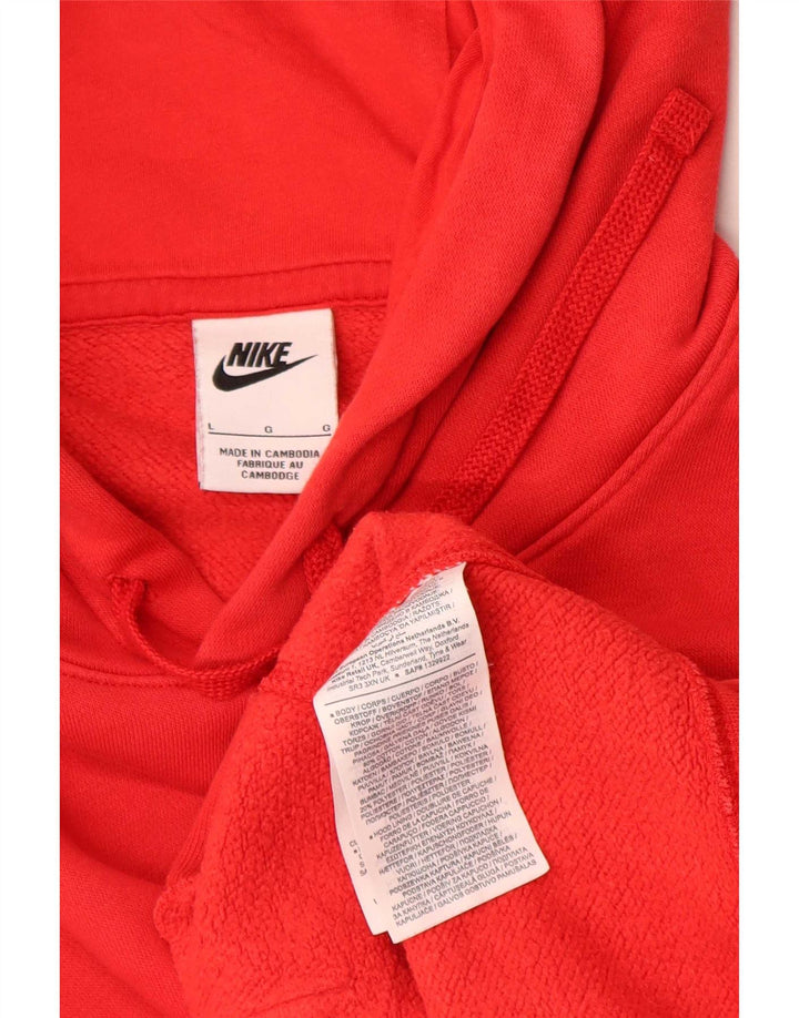 Nike Pull à capuche pour homme en coton rouge Large
