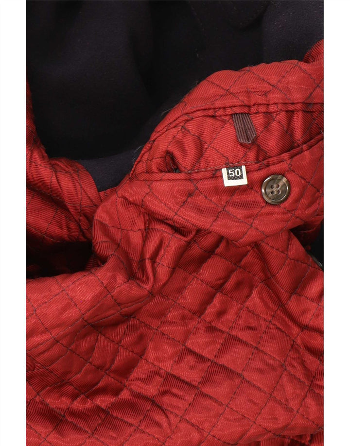 RED'S Manteau Double Boutonnage Homme IT 50 Large Bleu Marine Laine