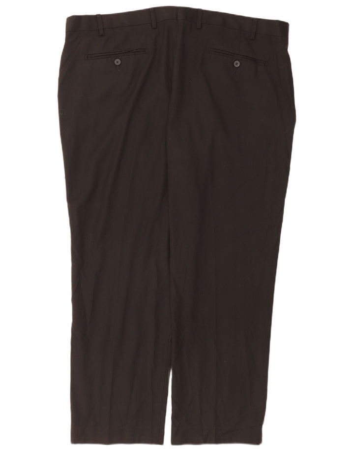 Marks & Spencer Pantalon de costume droit coupe droite pour homme W42 L29 Noir