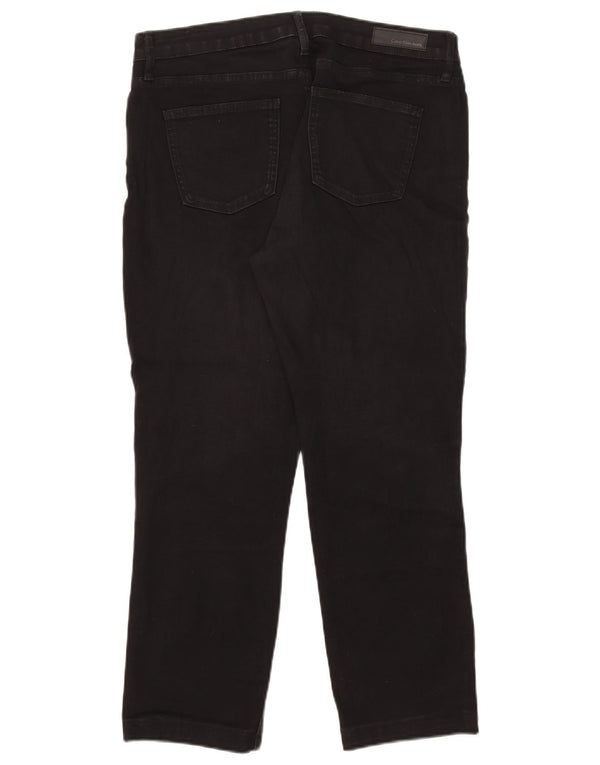 Calvin Klein Jean skinny court pour femme Large W32 L25 Coton noir