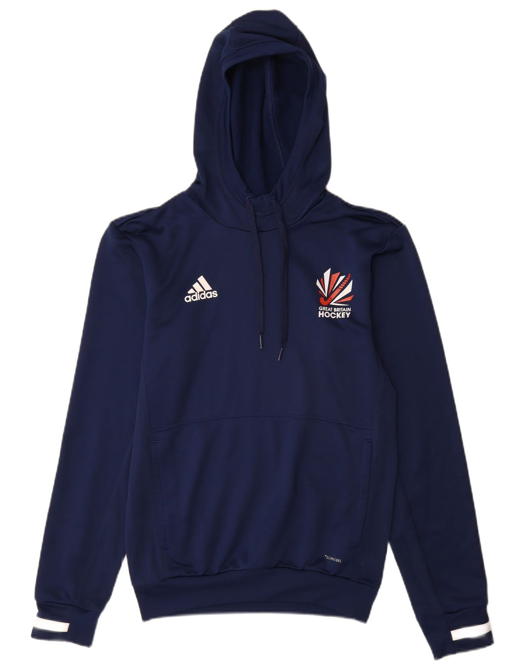 Adidas Pull à capuche pour homme Grande-Bretagne XS Bleu marine Polyester