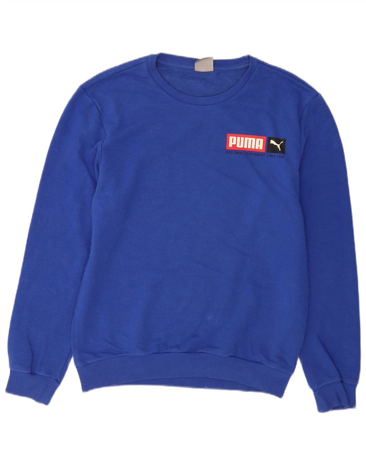 Puma Sweat-Shirt Graphique Homme Bleu Taille Small