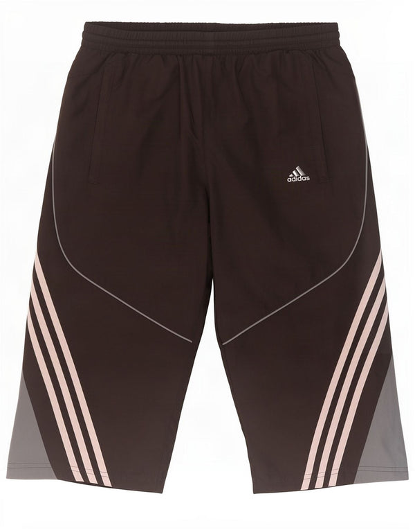 Adidas Bermuda de sport pour homme UK 38 Medium Noir Colorblock Polyester