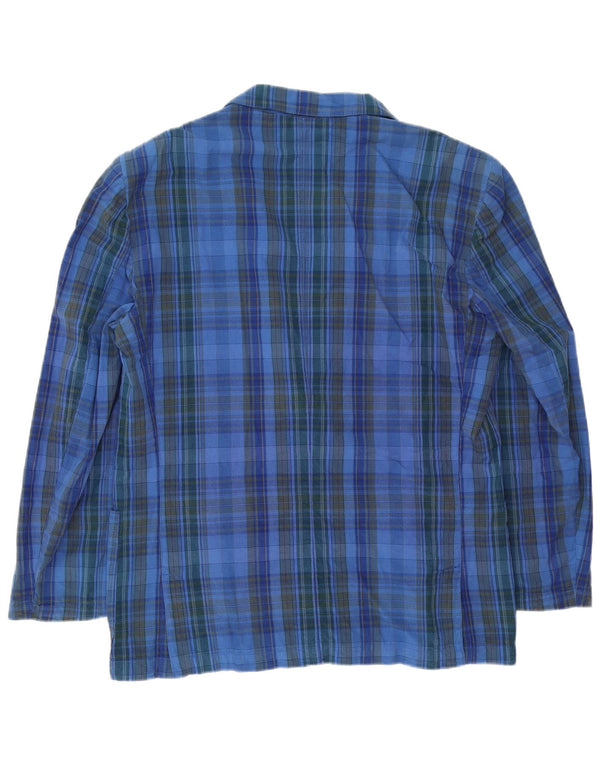 Carrera Veste blazer à 2 boutons pour homme UK 40 Grand carreaux bleus